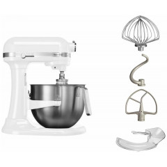 Миксер планетарный KitchenAid 5KSM7591XEWH (371х287х417 мм, 10 скор, 6,9 л, 0,5кВт, 220В)