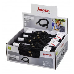 Кабель Hama Braided 00020180 USB A(m) USB B(m) 1.5м черный