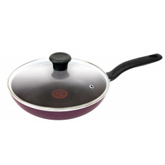 Мультисковорода TEFAL Cook Right 04166924, 24см, с крышкой, сиреневый