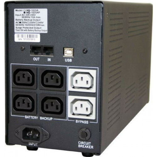 Источник бесперебойного питания Powercom Imperial IMP-1500AP 900Вт 1500ВА черный