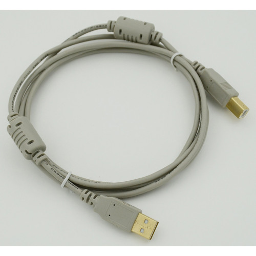 Кабель USB A(m) USB B(m) 3м феррит.кольца серый