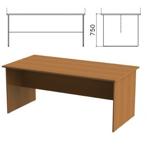 Стол для переговоров 1800х900х750 мм, цвет орех гварнери