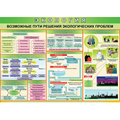 Плакат Возможные пути решения экологических проблем 100x140