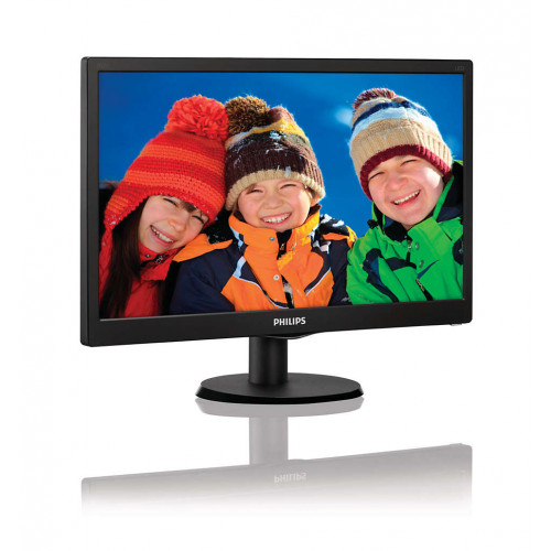 Монитор Philips 21.5" 223V5LSB (00/01) черный TN+film LED 16:9 DVI матовая 250cd 1920x1080 D-Sub FHD 2.61кг