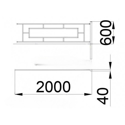 Ограждение газонное 2000х600 ХИТ