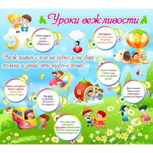 Стенд Уроки вежливости