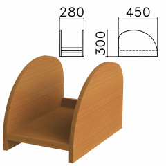 Подставка под системный блок "Монолит" 450х280х300 мм Орех гварнери