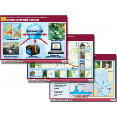 Комплект таблиц по географии "География: источники информации и методы исследования" (10т., А1,лам.)