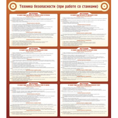 Стенд "Техника безопасности (при работе со станком)"