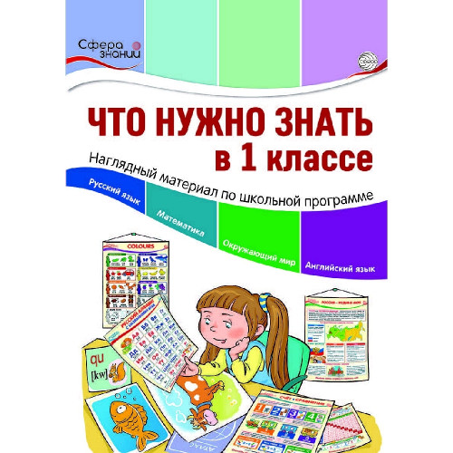 Что нужно знать в 1 классе: наглядный материал по школьной программе. 32 учебных таблицы