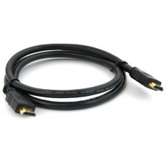 Кабель HDMI (m)/HDMI (m) 1м. Позолоченные контакты черный