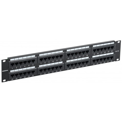 Патч-панель ITK PP48-2UC5EU-K05-G 19" 2U 48xRJ45 кат.5e UTP