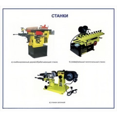 Стенд информационный "Станки" 1000х900 мм