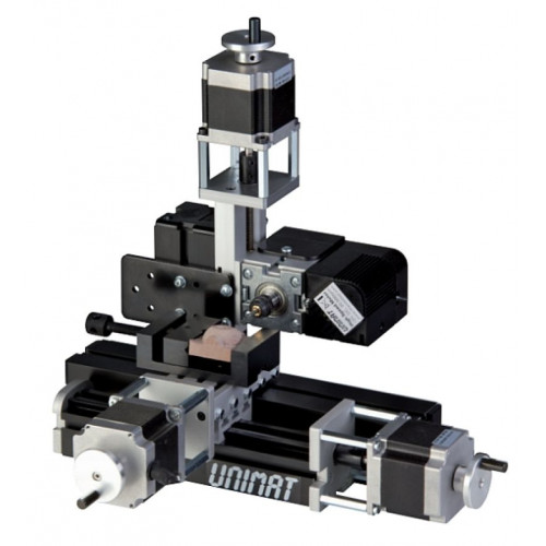 Конструктор модульных станков с ЧПУ UNIMAT CNC. 5 в 1 c 4-хосным контроллером