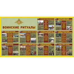 Плакаты Воинские ритуалы (10 шт. размером 30 х 41 см)