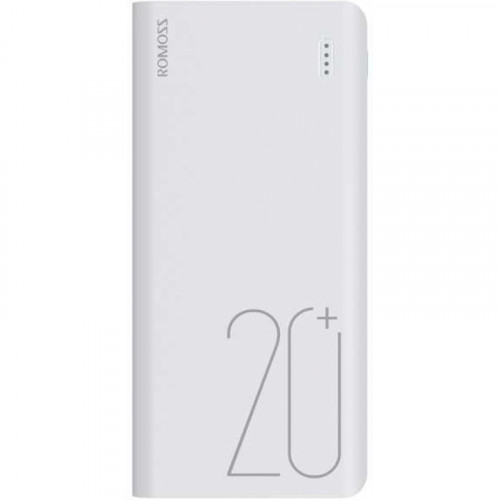 Мобильный аккумулятор Romoss PH80 Pro (Sense 6+) Li-Pol 20000mAh 3A+2.1A белый 2xUSB материал пластик