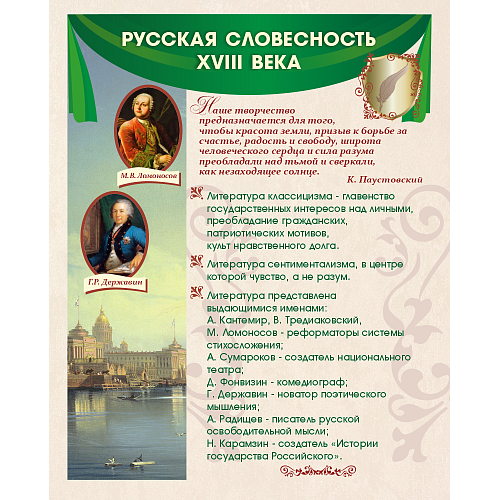 Стенд Русская словесность