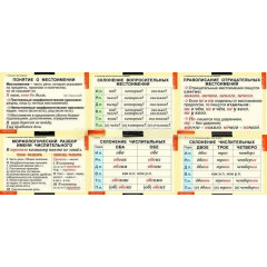 Таблицы демонстрационные "Русский язык. Числительное и местоимение"