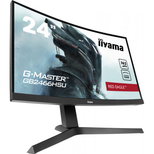 Монитор Iiyama 23.6" Red Eagle GB2466HSU-B1 черный VA LED 1ms 16:9 HDMI M/M матовая HAS 250cd 178гр/178гр 1920x1080 DisplayPort FHD USB 4.8кг