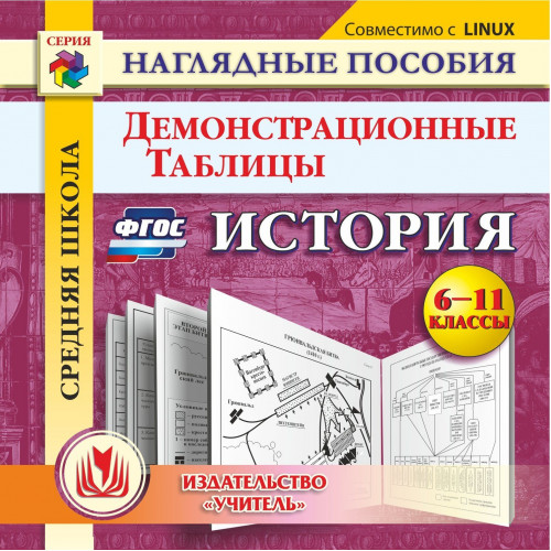 История. 6-11 классы. Демонстрационные таблицы. Компакт-диск для компьютера