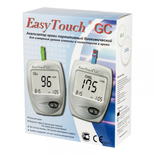 Глюкометр и анализатор холестерина Easy Touch GC