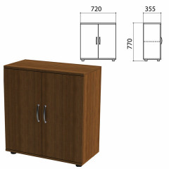 Шкаф закрытый «Эко», 720х355х770 мм, полка, орех (КОМПЛЕКТ)