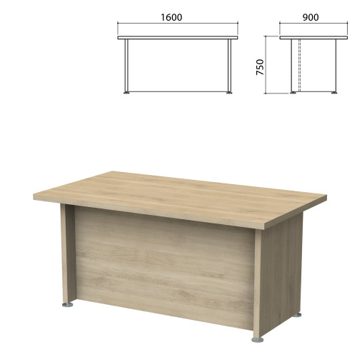 Стол письменный Приоритет 1600х900х750 мм, кронберг (КОМПЛЕКТ)