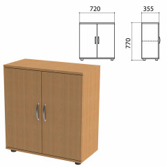 Шкаф закрытый «Эко», 720х355х770 мм, полка, бук бавария (КОМПЛЕКТ)