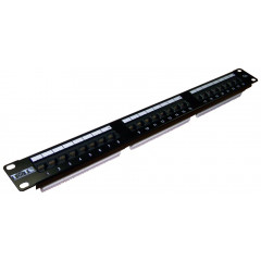 Патч-панель Lanmaster TWT-PP24UTP 19" 1U 24xRJ45 кат.5e UTP