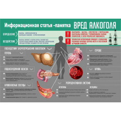 Стенд "Вред алкоголя"