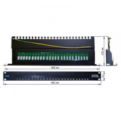 Патч-панель Lanmaster TWT-PP25TEL45 19" 1U 25xRJ-12 UTP