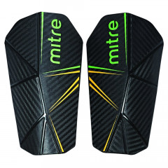 Щитки футб. "MITRE Delta Slip", р. S, Mбез голеностопа, пластик, подк.из ЭВА, черный