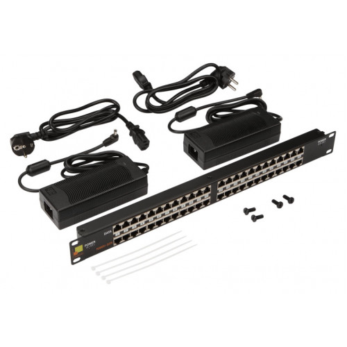 Патч-панель Lanmaster LAN-PP24-POE/A2 19" 1U 24xRJ45 кат.5e