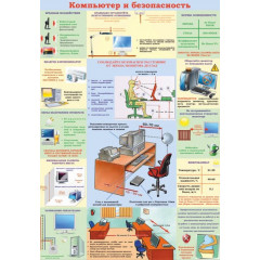 Плакаты Компьютер и безопасность (2 листа, размер 450х600)