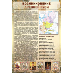 Стенд "Возникновение древней руси" 0,6*0,9