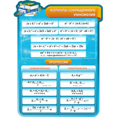 Стенд резной "Формулы сокращенного умножения"