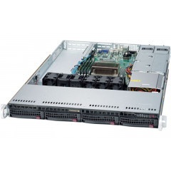 Supermicro Superserver SYS-5019S-WR, Single SKT, WIO, C236 chipset, 4 x DIMMs, 4 x 3.5" hot swap SATA3 bays, 2 x 1GbE, shared IPMI, 500W RPS