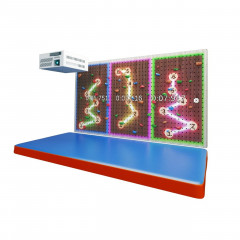 Интерактивный скалодром, полный комплект с панелями и зацепами Малый 2,5х4м