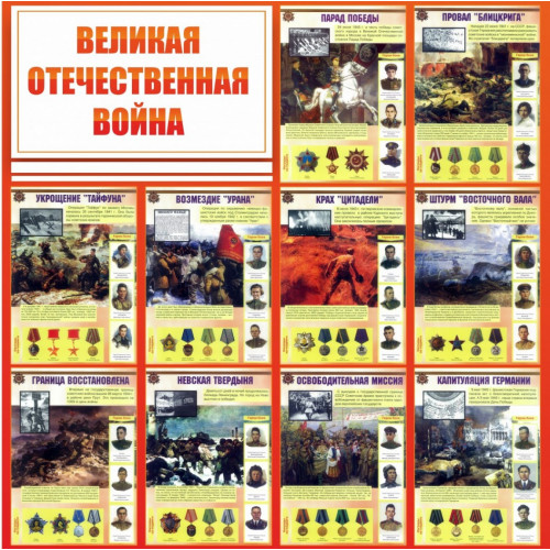 Стенд Великая Отечественная Война