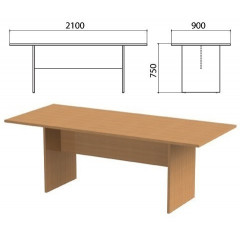 Стол для переговоров "Этюд", 2100х900х750 мм, цвет бук бавария (КОМПЛЕКТ)