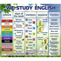 Стенд "We study english"