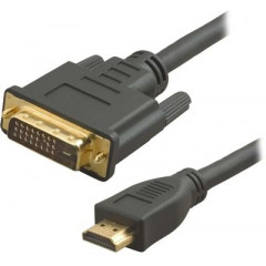 Кабель аудио-видео Lazco WH-141 HDMI (m)/DVI-D(m) 20м. Позолоченные контакты черный (WH-141(20M))