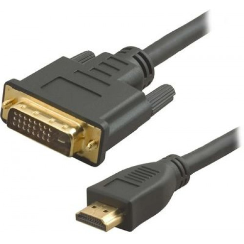 Кабель аудио-видео Lazco WH-141 HDMI (m)/DVI-D(m) 20м. Позолоченные контакты черный (WH-141(20M))