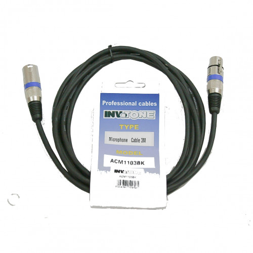 Кабели микрофонные XLR-XLR INVOTONE ACM1110/BK