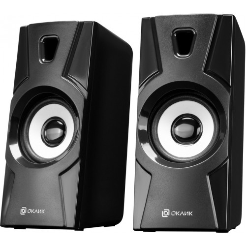 Колонки компьютерные Оклик OK-119 2.0 черный 6Вт