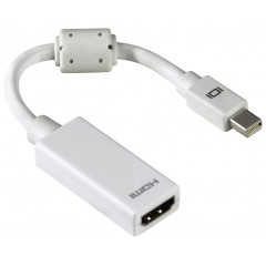 Адаптер Hama H-53246 HDMI (f)/Mini Displayport феррит.кольца Позолоченные контакты белый (00053246)