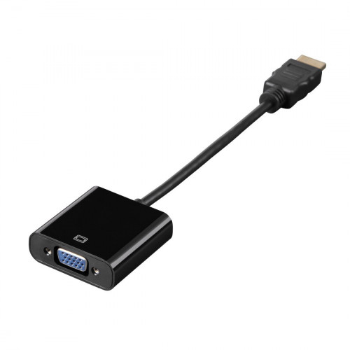 Адаптер Hama H-54569 HDMI (m)/VGA (f) 0.1м. Позолоченные контакты черный (00054569)